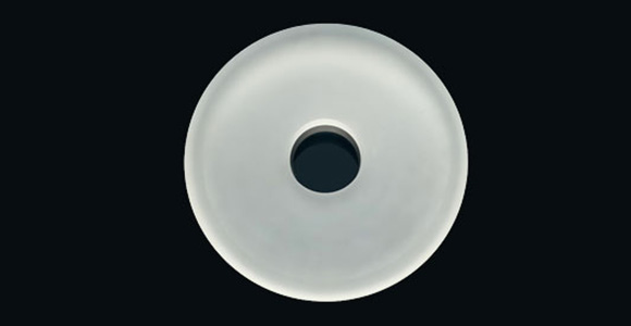 Espejo astronómico de cuarzo recocido de precisión en blanco